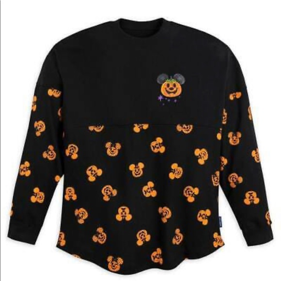 Disney Mickey and Minnie Pumpkin Happy Halloween Spirit Jersey for Adults size l - Picture 1 of 7